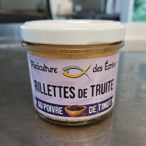 Rillette de truite au poivre Timut 90g